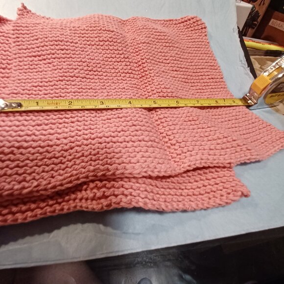 Hand Knit 100% Cotton Wash Cloths - Picture 2 of 2